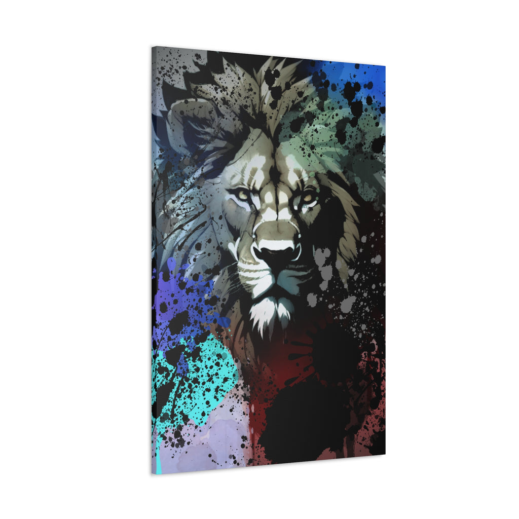 Drip Lion Froze Motif - Canvas