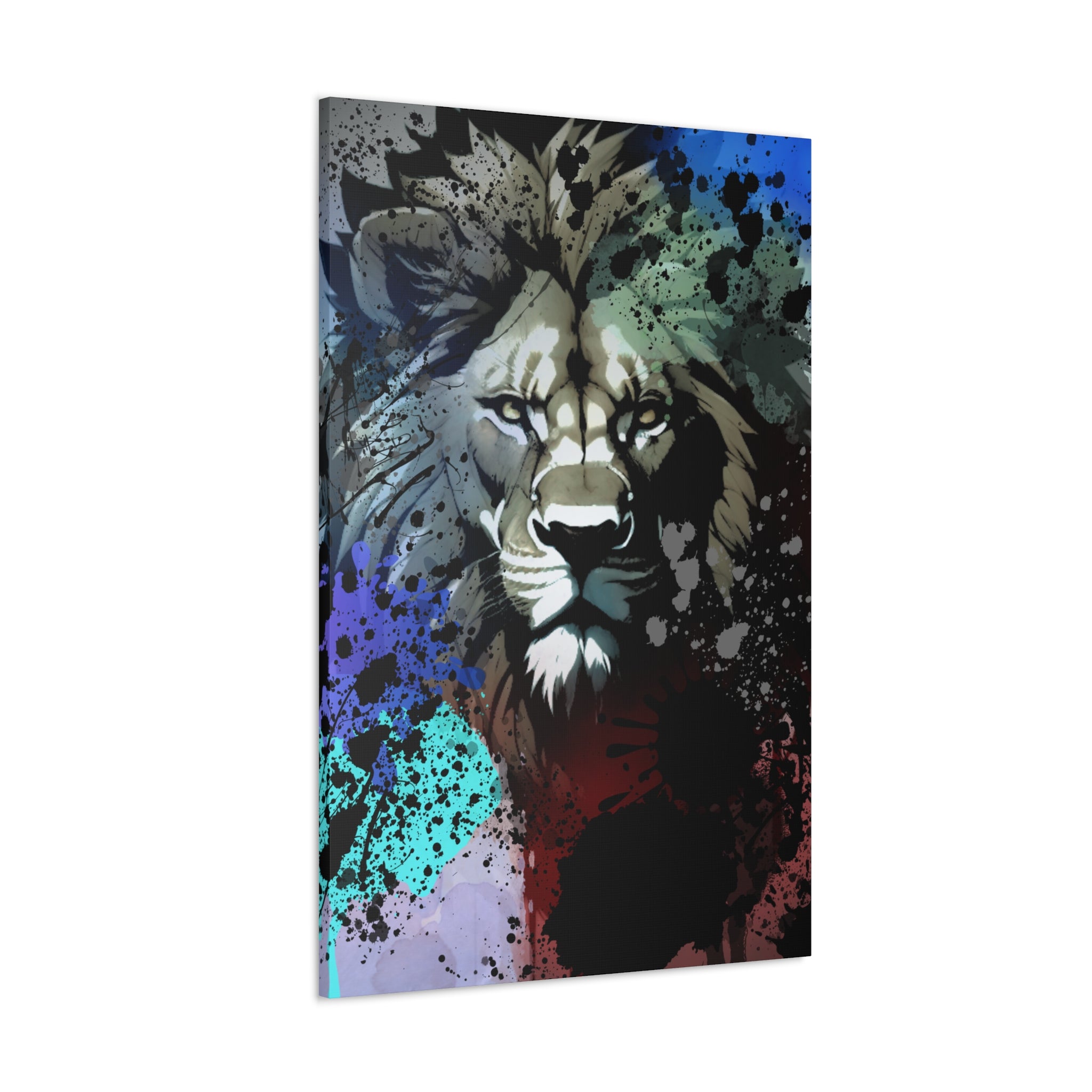 Drip Lion Froze Motif - Canvas