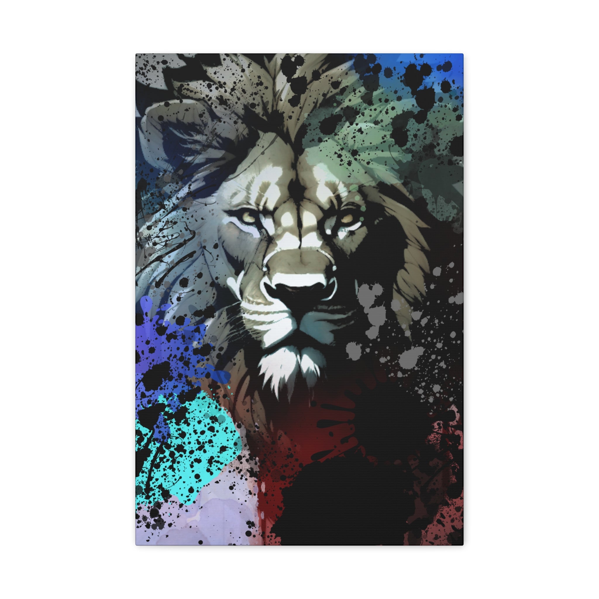 Drip Lion Froze Motif - Canvas