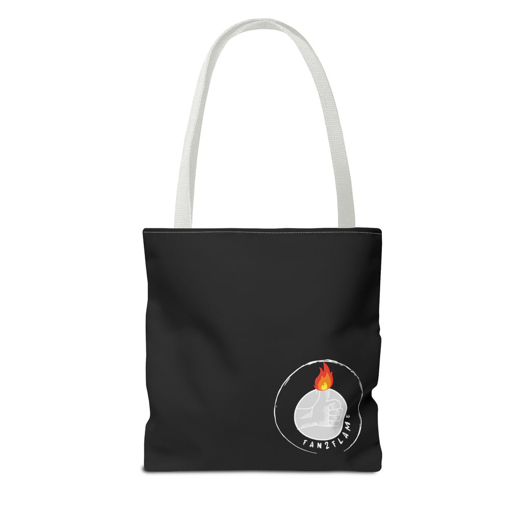 Fan2Flame Black - Tote Bag (AOP)