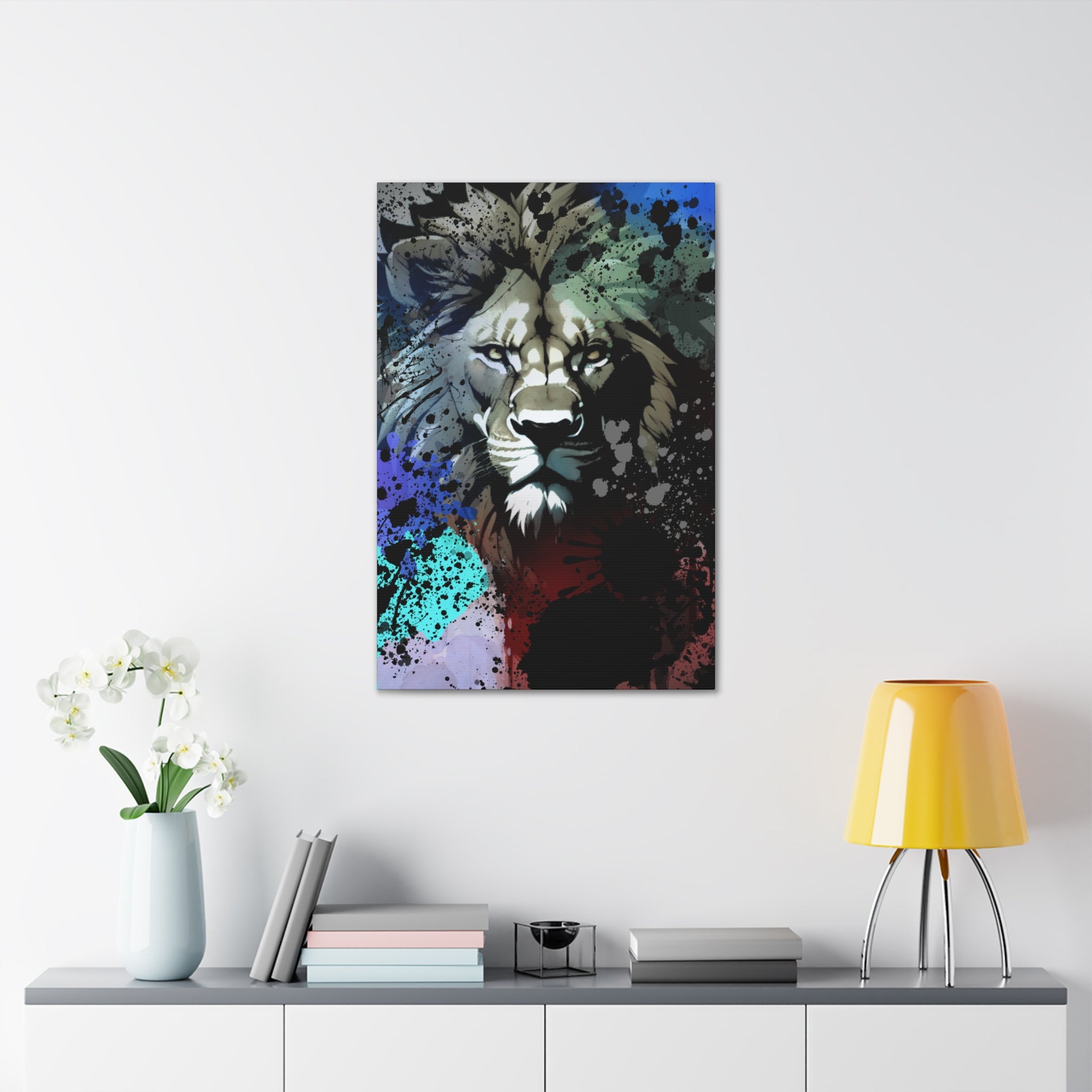 Drip Lion Froze Motif - Canvas