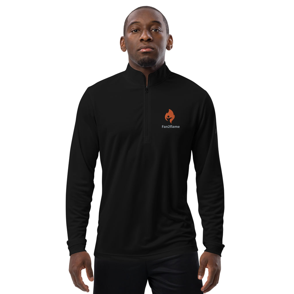 Fan2Flame Active Flame embroidered Quarter zip pullover