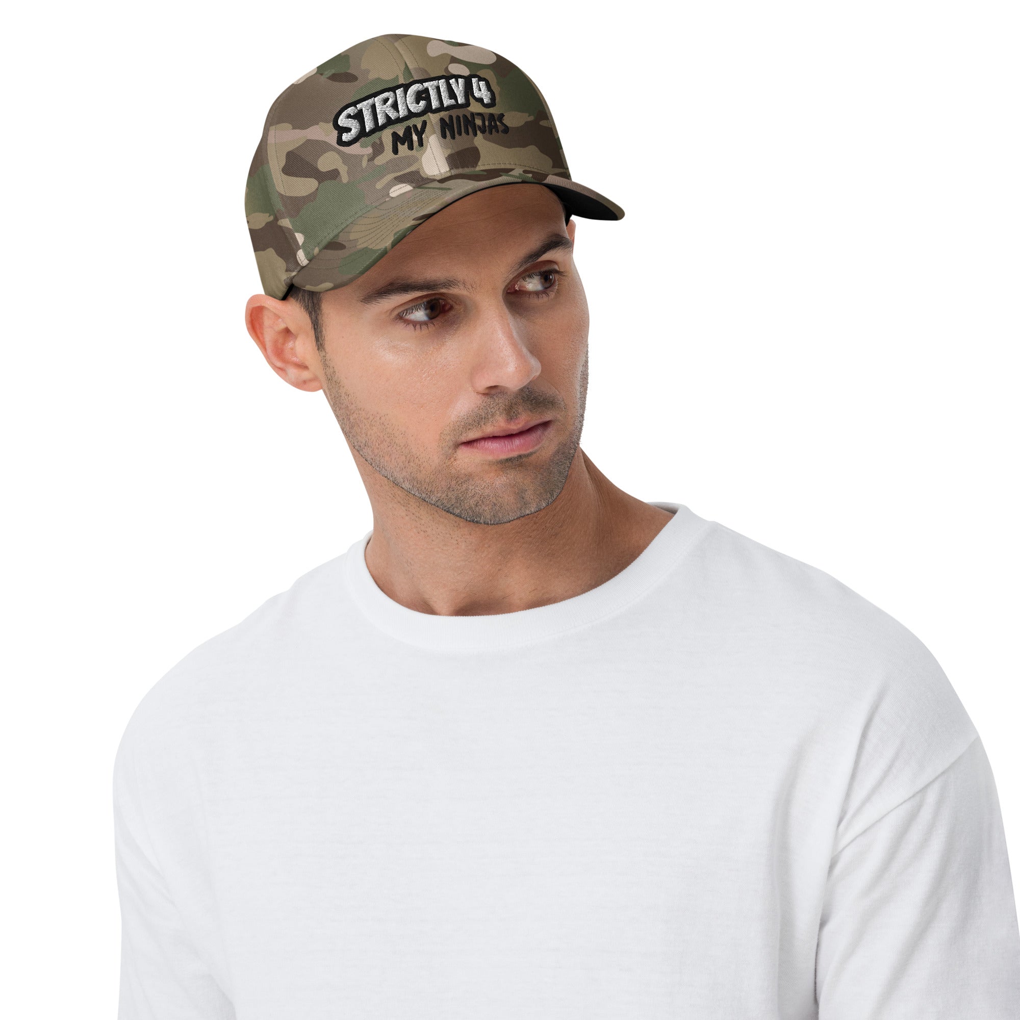 Strictly 4 My Ninjas Embroidered - FlexFit Cap