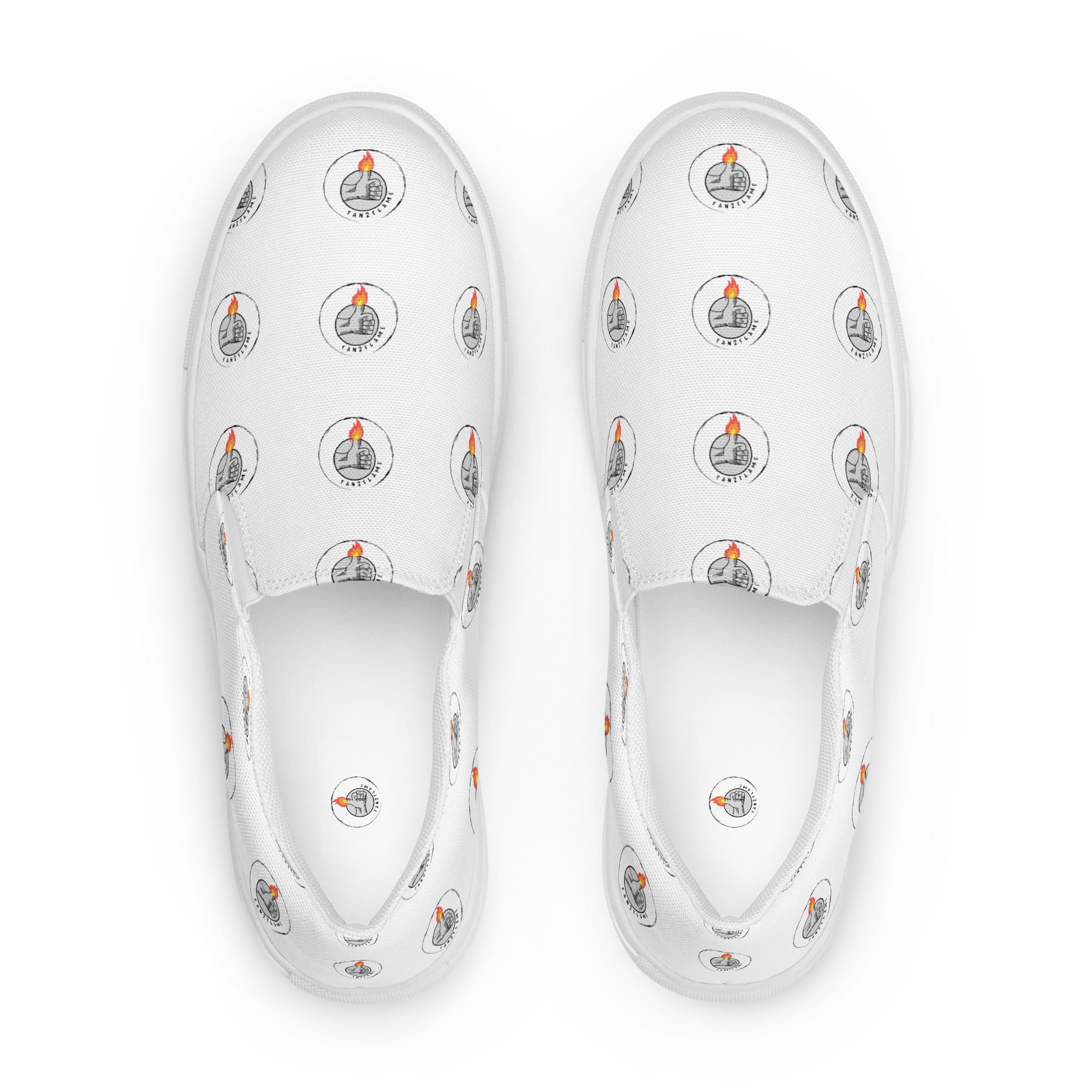 Fan2Flame Print - Women’s slip-on canvas shoes